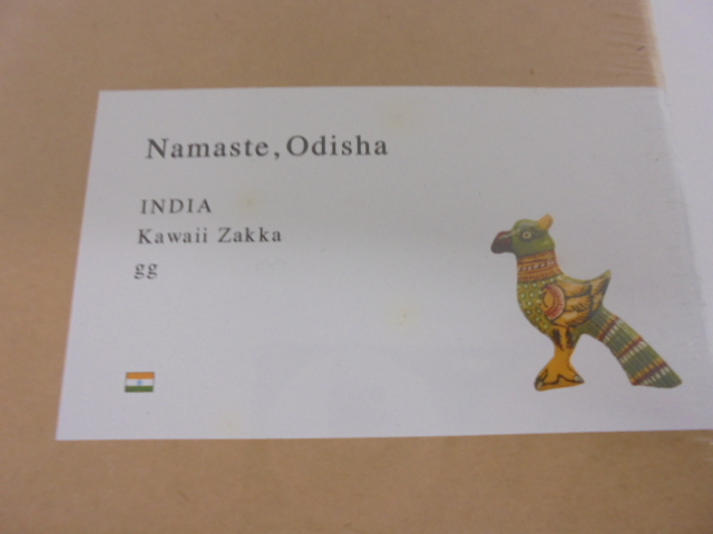 【KCM】3pbg-852★未使用品★travel notes　トラベルノーツ　『Namaste, Odisha』　INDIA　Kawaii Zakka　gg　インド_画像2
