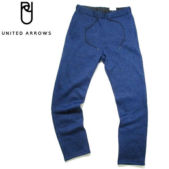 新品▼ ユナイテッドアローズ　ニットフリース　パンツ　ヘザーネイビー　紺　Mサイズ　UNITED ARROWS　ジョガーパンツ　イージーパンツ_画像1