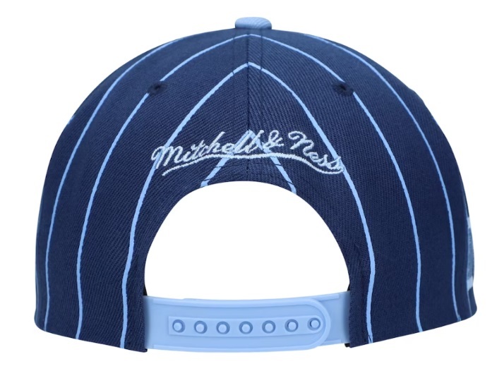 ミッチェル&ネス スナップバッグ キャップ North Carolina Tar Heels Mitchell & Ness Team Pinstripe Snapback Hat - Navy_画像8