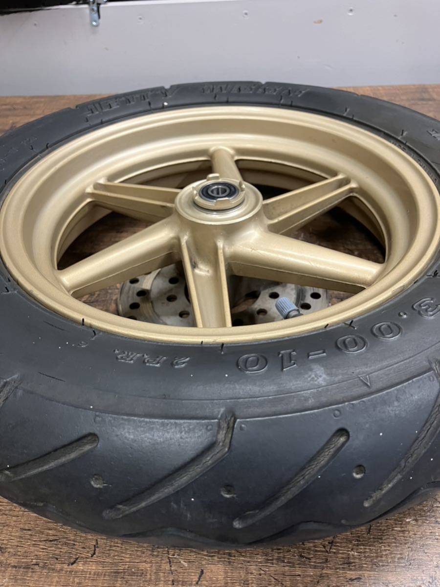 359】 送料込 AF35 ライブDio ZX 純正 ホイール 金ホイール 359】 送料込 AF35 ライブDio ZX 純正 ホイール 金ホイール