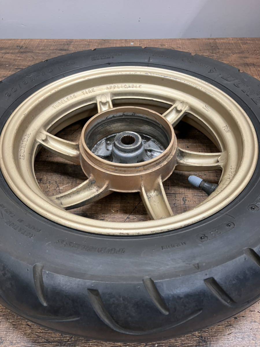 359】 送料込 AF35 ライブDio ZX 純正 ホイール 金ホイール 359】 送料込 AF35 ライブDio ZX 純正 ホイール 金ホイール