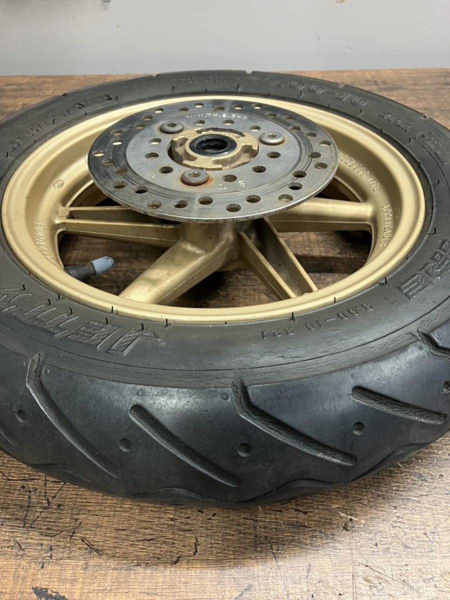 359】 送料込 AF35 ライブDio ZX 純正 ホイール 金ホイール 359】 送料込 AF35 ライブDio ZX 純正 ホイール 金ホイール