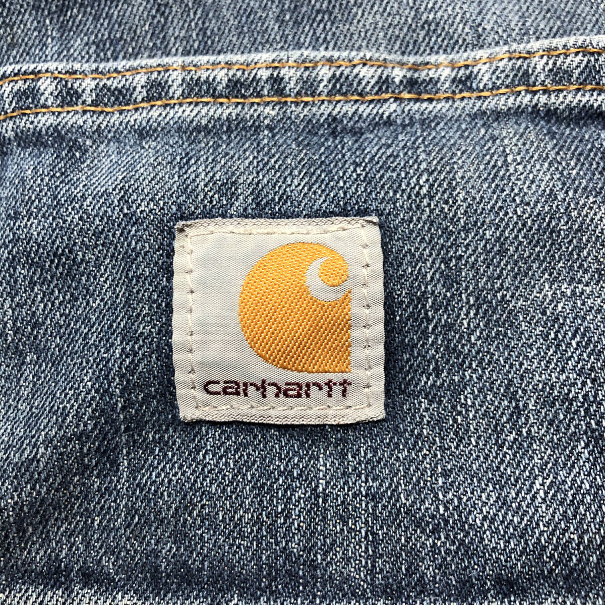 USA 古着 カーハート リラックスフィット デニムペインターパンツ ジーンズ ジーパン ワークパンツ W34 L32 Carhartt カーペンター CG0065_画像8