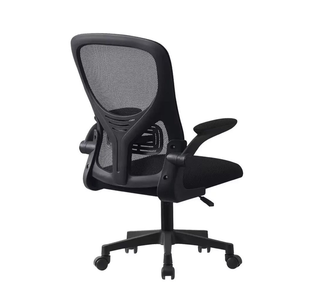 新品 パソコンチェア回転椅子 オフィスチェア ブラック デスクチェア 事務椅子 腰掛け ゲーミングチェア 在宅ワークブラックの画像1