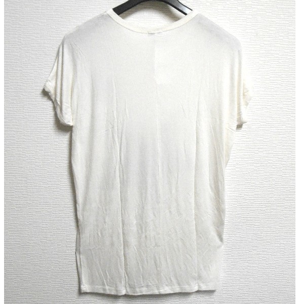 送料込*スタープリント柄半袖Tシャツ2枚セット[アイボリー_グレー]新品/ゆったりフリー_画像3