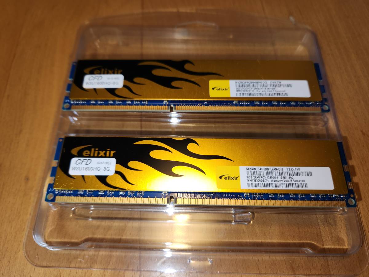 CFD ELIXIR DDR3-1600MHz 32GB (8GB×4枚キット) デスクトップ用 PCメモリ_画像1