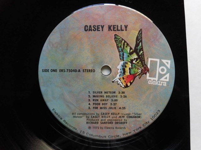 Casey Kelly/Same 　リー・スクラー、クレイグ・ダーギ、ラス・カンケル参加　シンガーソングライター名盤！レア1972年USオリジナル_画像3