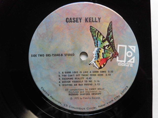 Casey Kelly/Same 　リー・スクラー、クレイグ・ダーギ、ラス・カンケル参加　シンガーソングライター名盤！レア1972年USオリジナル_画像4