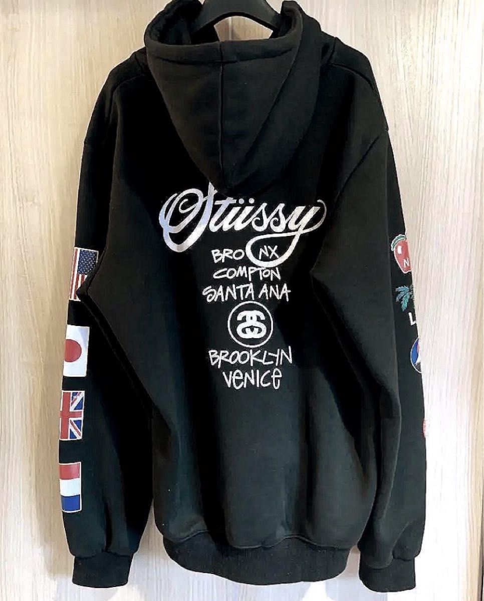 STUSSY ステューシー パーカー XL 黒 ブラック|Yahoo!フリマ STUSSY ステューシー パーカー XL 黒 ブラック|Yahoo!フリマ