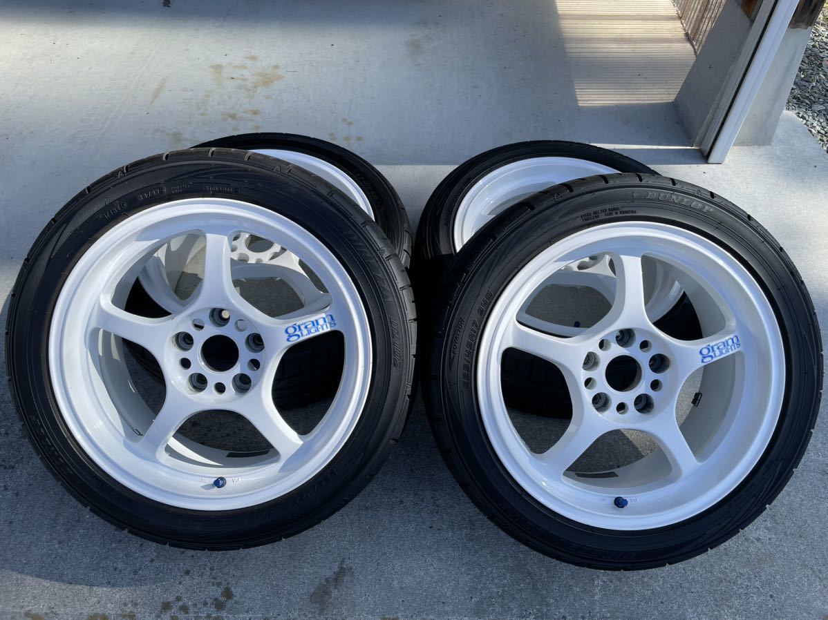 RAYS レイズ グラムライツ 57c 114.3 7.5j +30 dz102 225/45r17 美品 バリ溝VOLK RACING _画像1