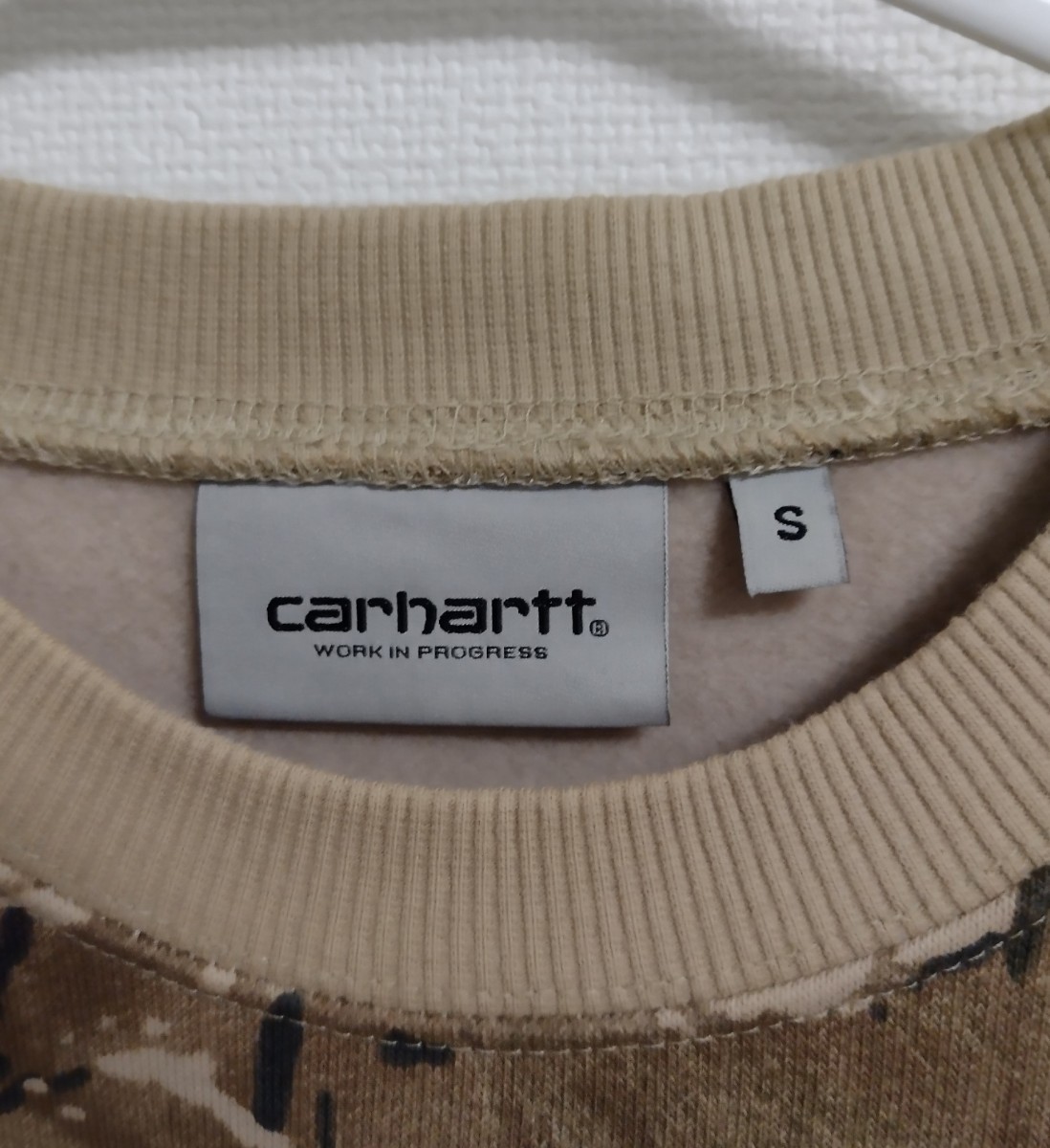 【1回のみ着用】Carhartt WIP Sweatshirt Sサイズ Desert Camo Combi カーハート スウェット　ミリタリー_画像4