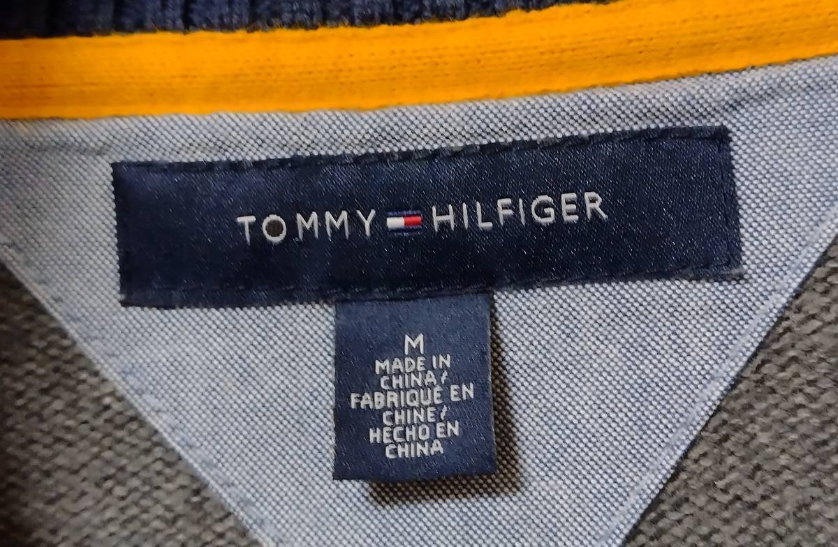 Tommy hilfiger フルジップ ニット Mサイズ セーター 　トミーヒルフィガー _画像6