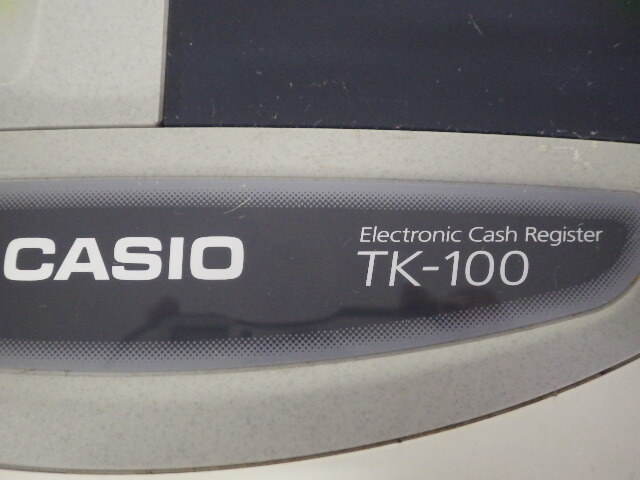 34【S.R】動作品 CASIO カシオ 電子レジスター TK-100 Electronic Cash Register 香川発の画像4
