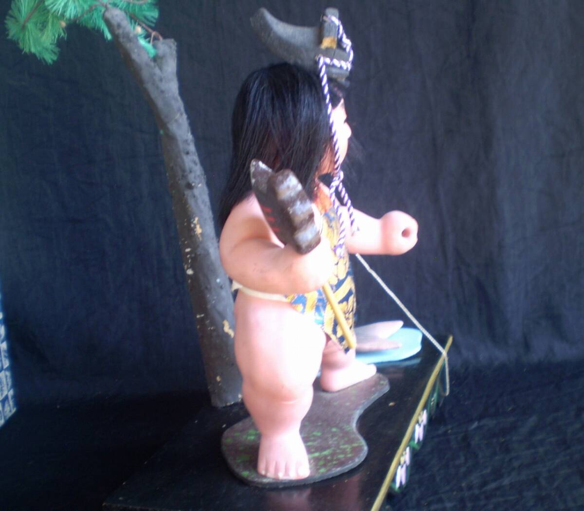  золотой Taro .... обыкновенный карп сосна . золотой futoshi японская кукла край .. .. кукла для празника мальчиков земля кукла из дерева шт. есть несессер 