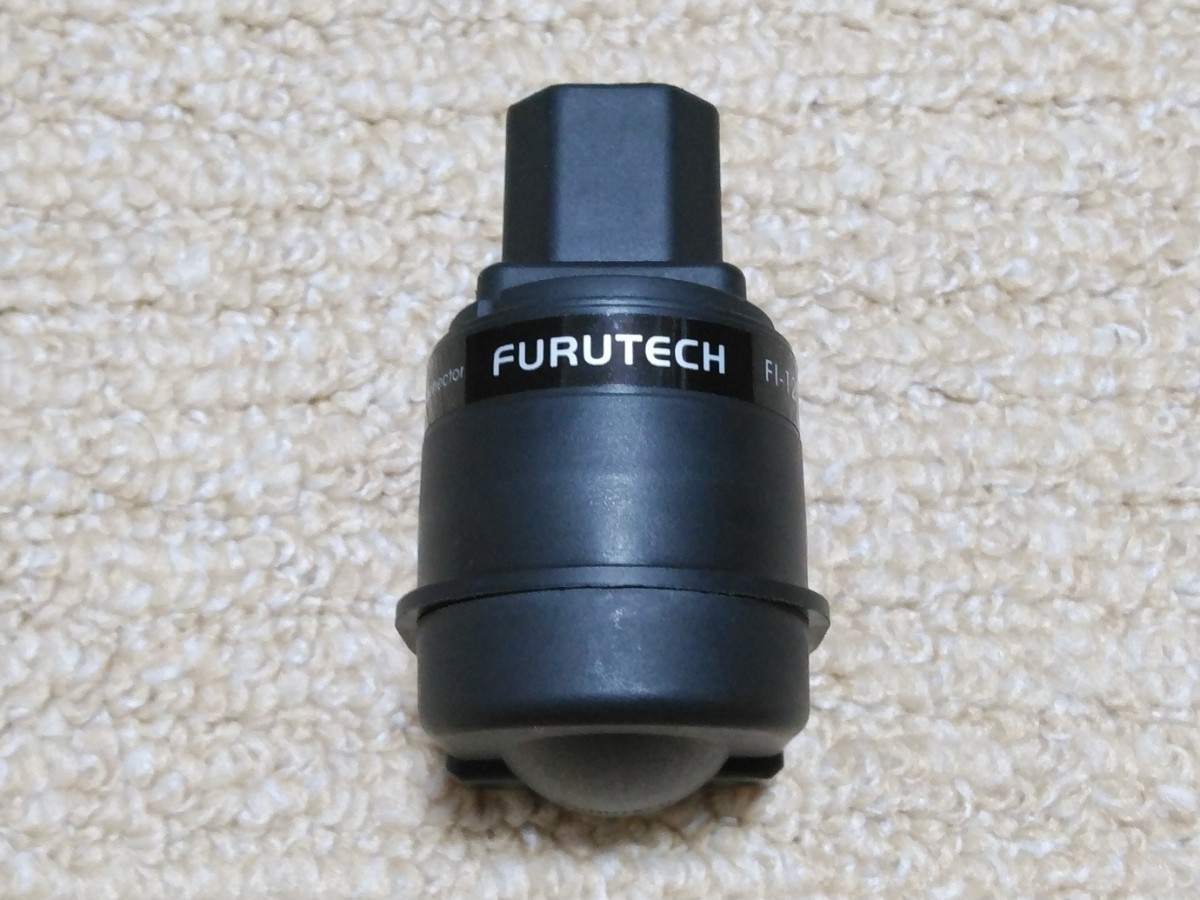 【ジャンク】フルテック FURUTECH FI-12L-R オーディオグレード L型 インレットプラグ ロジウムメッキ仕様_画像1