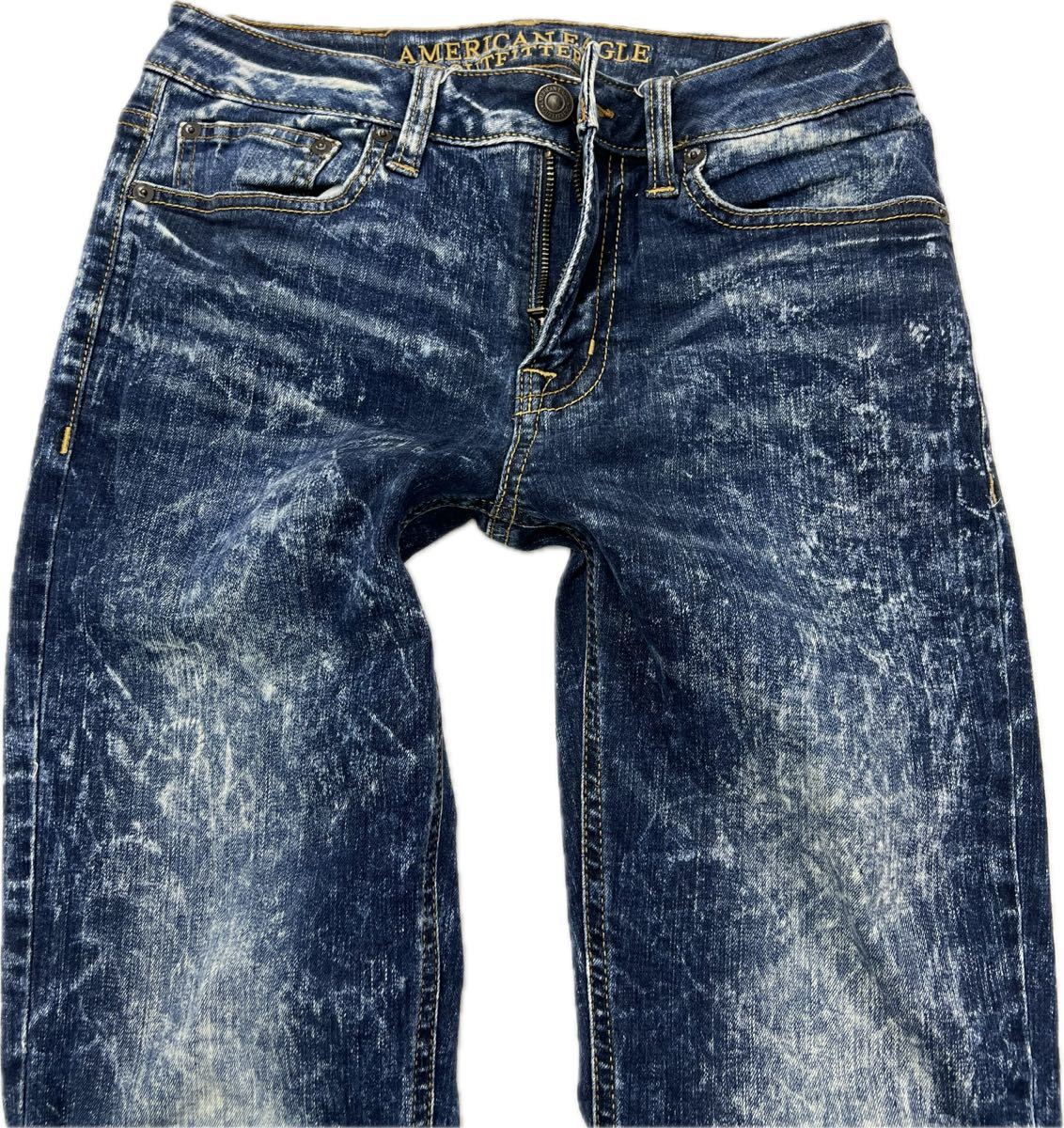 American Eagle * мягкий прохладный . цвет ..* стрейч джинсы Denim брюки голубой W29 American Casual Street American Eagle #JS936