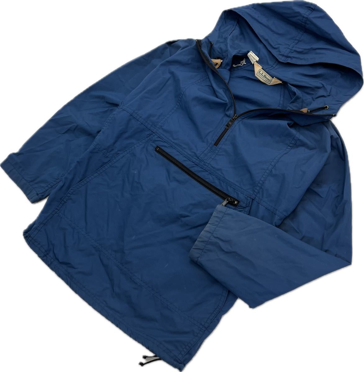 お歳暮ならオンライン 70s 80s ☆ L.L.Bean ☆ USA製 アノラックパーカー ジャケット パーカー ネイビー レディース S アウトドア 古着 エルエルビーン■F227 女性用