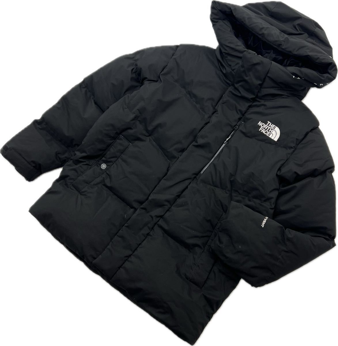 美品 ☆ THE NORTH FACE NJ1DL51J ダウンジャケット ダウンパーカー レディース M ブラック 韓国 ノースフェイス ホワイトレーベル■M210