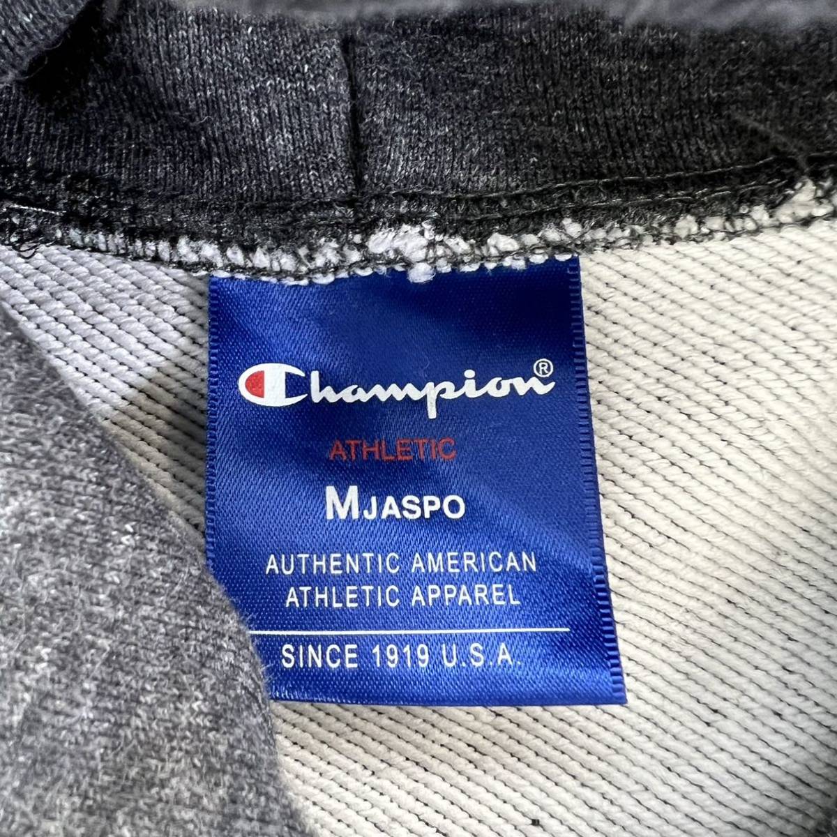 Champion ☆ スポーツジャケット ジップアップ パーカー ブラック M ランニング スポーツ トレーニング 人気 定番 チャンピオン■BK128_画像5