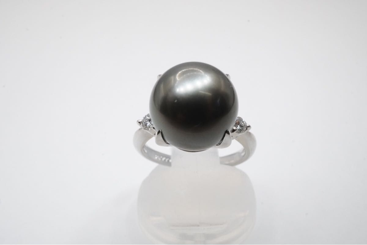 黒真珠 ダイヤモンド リング  PT900 GNJ-116