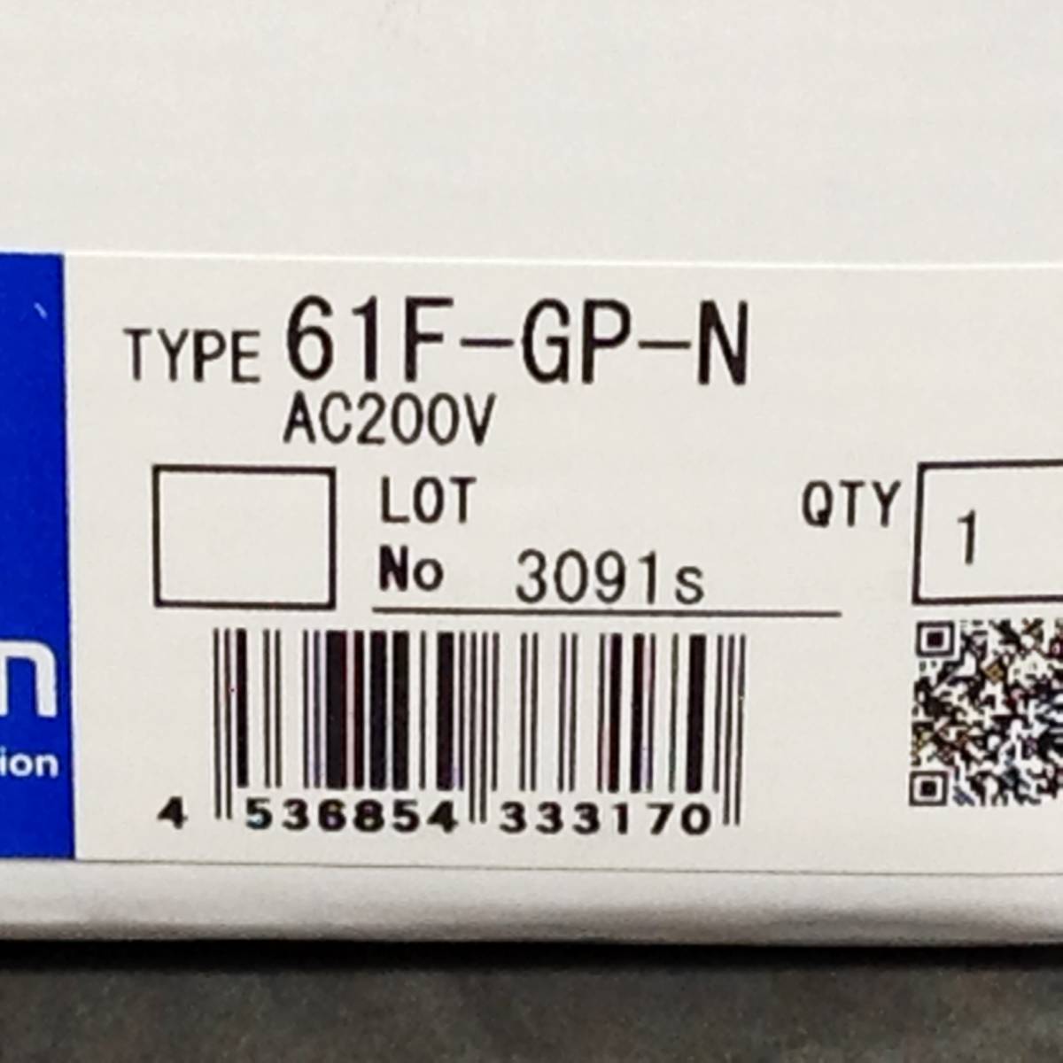 ●【AH-04573】未使用品 OMRON オムロン フロートなしスイッチ（コンパクト・プラグインタイプ） 61F-GP-N 【レターパックプラス520円可】_画像2