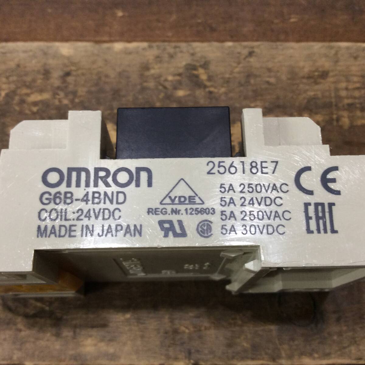 【AH-04741】未使用品 OMRON オムロン ターミナルリレー G6B-4BND 24VDC 10個セット_画像7