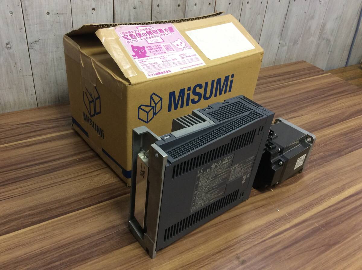 【AH-04828】中古品 MITSUBISHI 三菱電機 サーボアンプ + サーボモータ 2点セット MR-J4-70B + HG-KR73_画像1