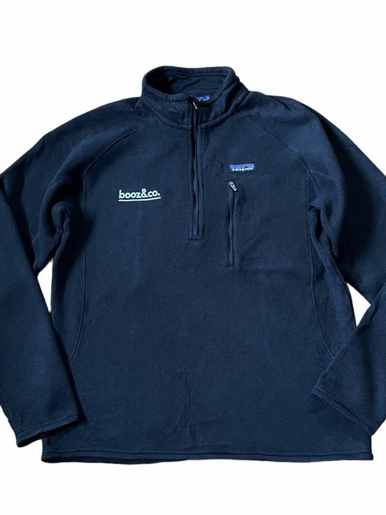 ★★★2012年製 patagonia パタゴニア ベターセーター PO ハーフジップ 25521 FA12 サイズM BLK黒ブラック booz&co★★★