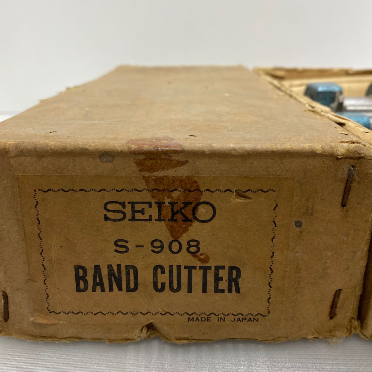 0-2-021612 SEIKO セイコー 時計工具 工具 ベルトカッター BAND CUTTER S-908 時計 修理 道具 中古品の画像2