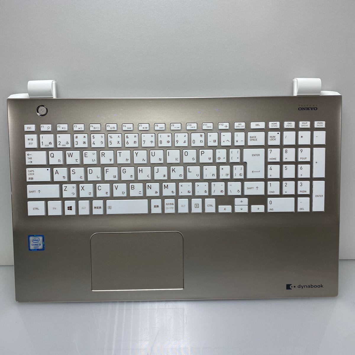 DP-022505 状態良好　キー使用頻度少　東芝 T55/BG 日本語キーボード◇NSK-VB3SN 0J ◆東芝 dynabook T55/BG パームレスト・タッチパッド_画像1