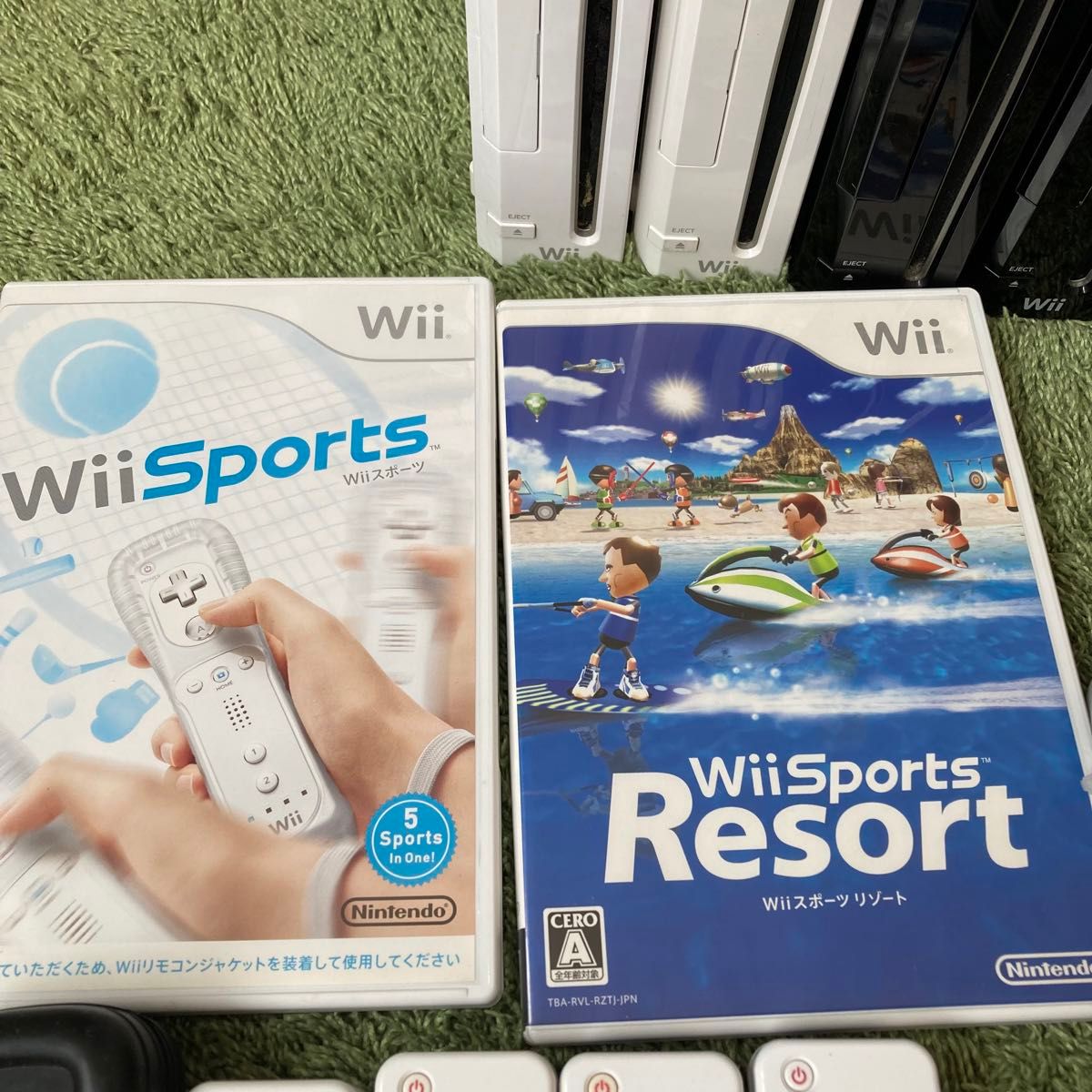 Wii本体　リモコン　ヌンチャク　ジャケット　コード類　備品　まとめ売り　セット売り　ジャンク品扱い　Nintendo ニンテンド