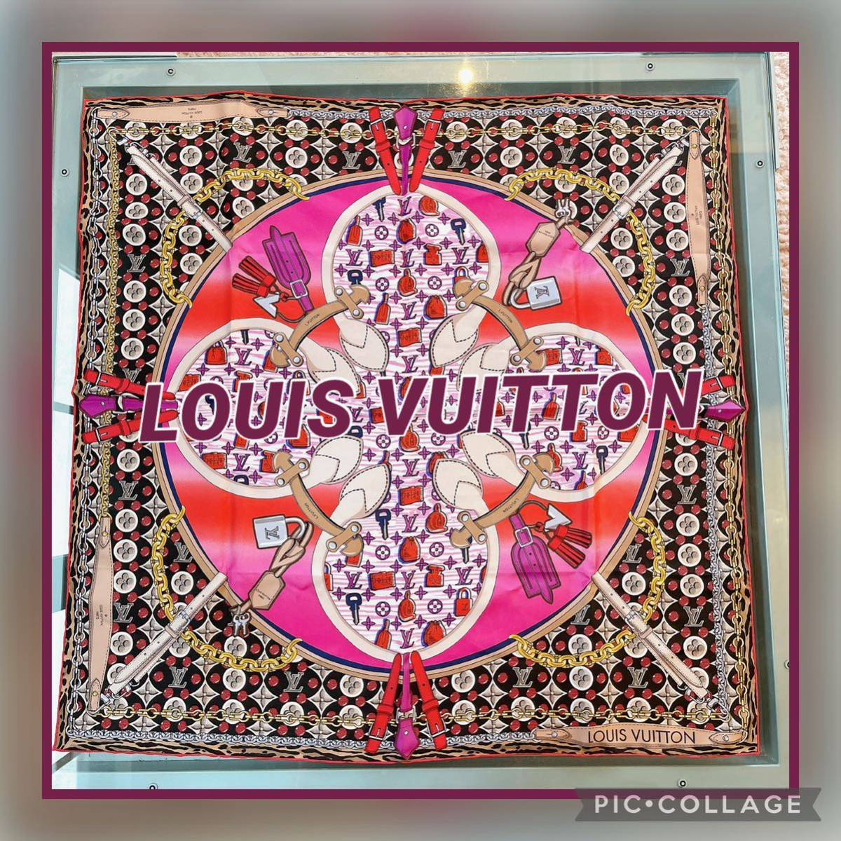 【未使用！展示品】LOUIS VUITTON カレ90 バブルグラム 大判スカーフ シルク100% ルイヴィトン 20SS_画像1