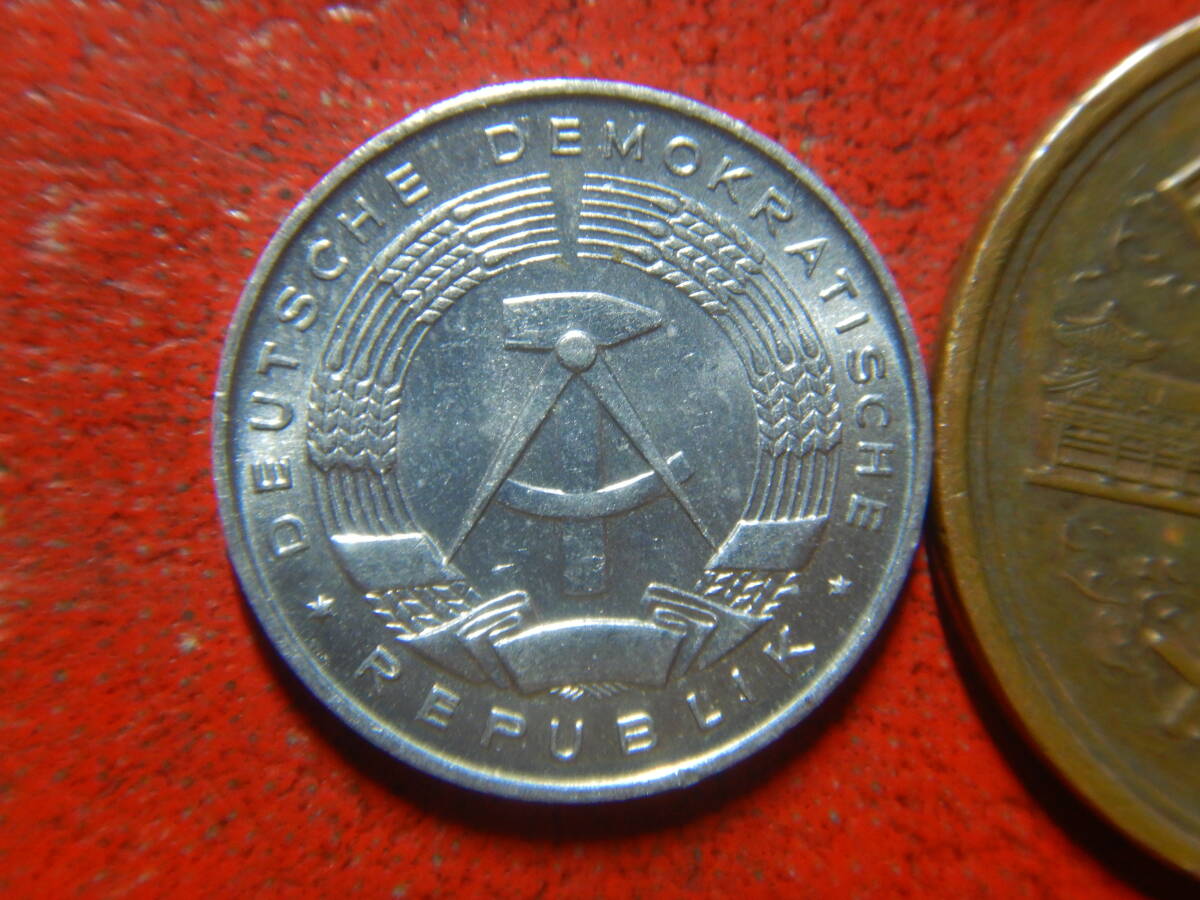 外国・東ドイツ／１ペニヒ・アルミニウム貨（1968年A）　24022702_画像1