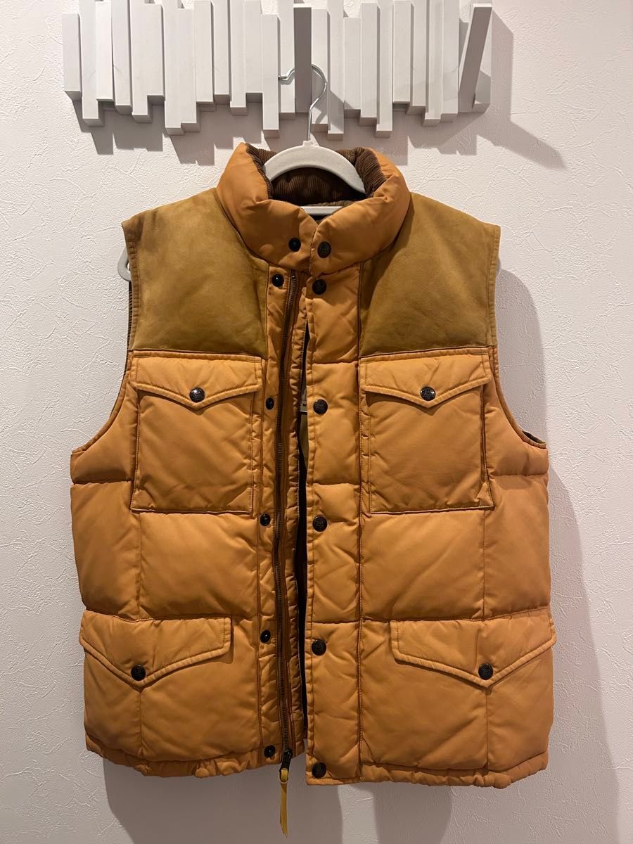 RRL ダウンベスト 新品未使用 Mサイズ POLO RALPH LAUREN ダブルアールエル スエードヨーク キルテッドベスト RRL ダウンベスト 新品未使用 Mサイズ POLO RALPH LAUREN ダブルアールエル スエードヨーク キルテッドベスト