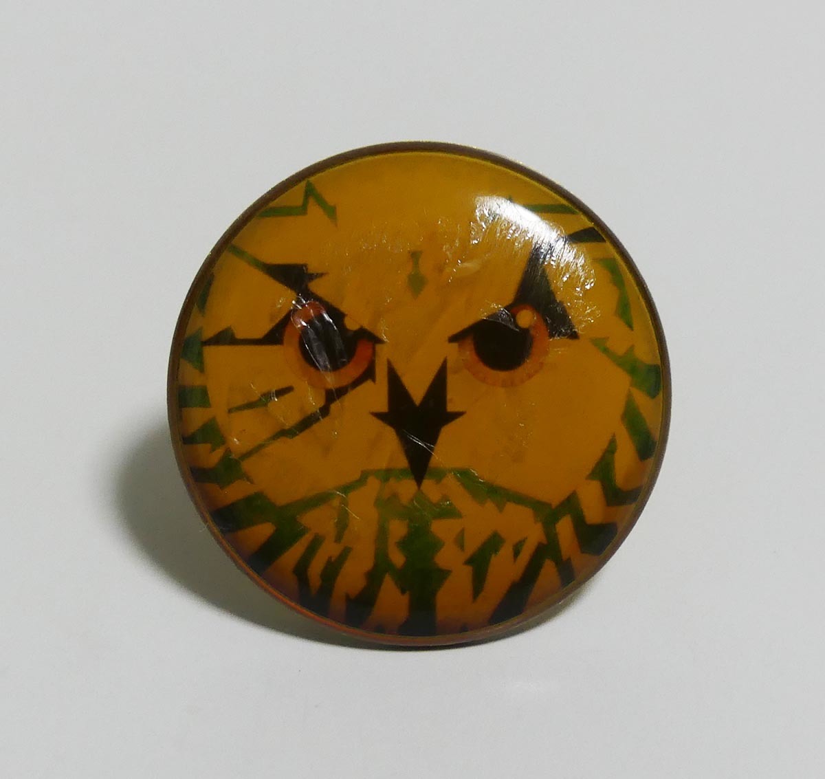 シグノシス ピンバッジ■Psygnosis PINS pin badge■非売品　フクロウマーク_画像1