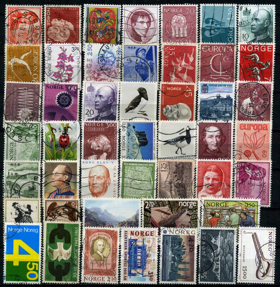 ノルウェー 切手 189枚◆送料無料◆OC-9_画像3
