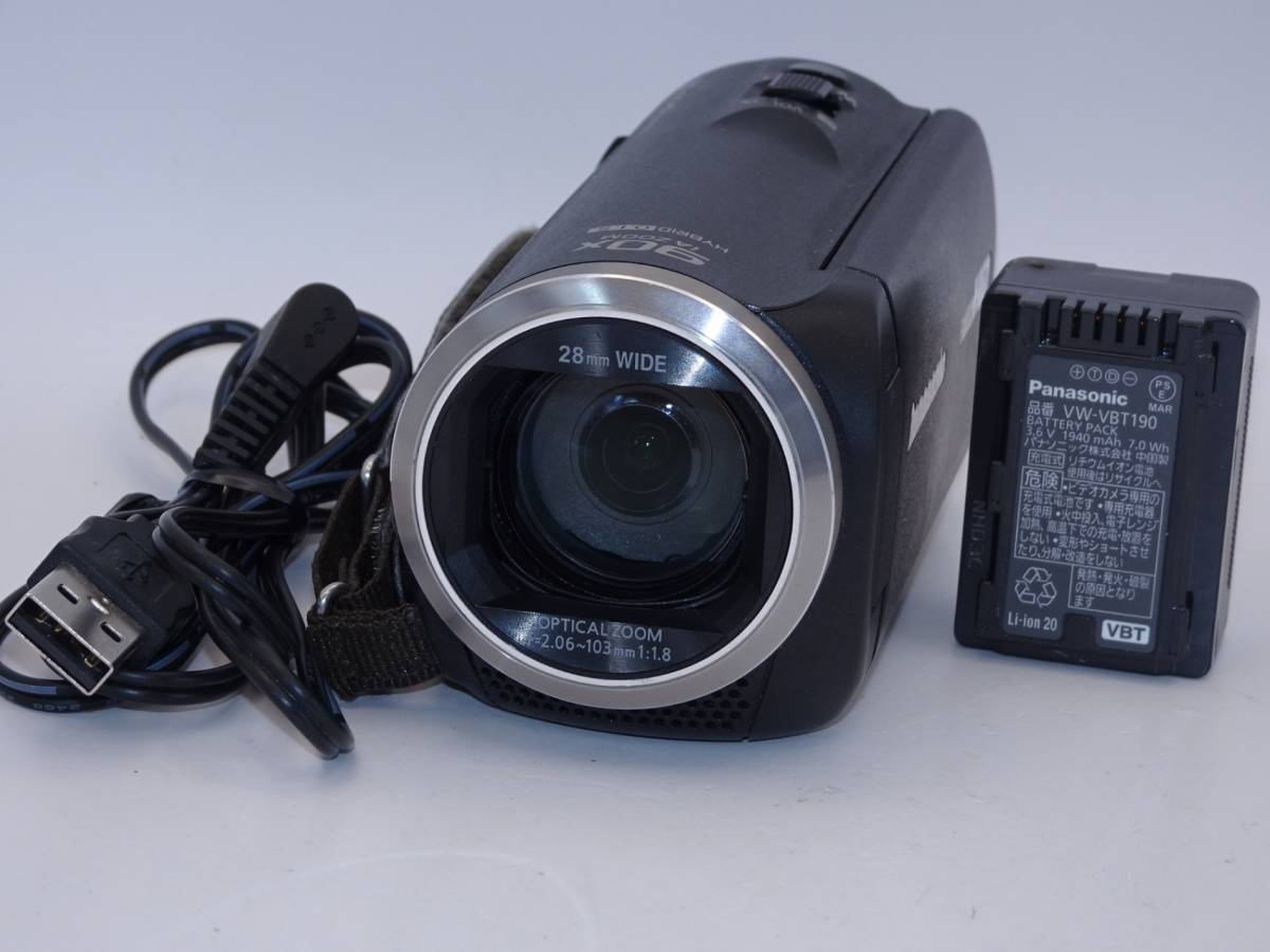 【外観特上級】パナソニック HDビデオカメラ V360M ブラック HC-V360M-K