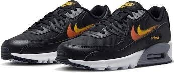 NIKE ナイキ AIRMAX 90 黒黄 26cm FJ4229-001 24-0204-1-8_画像1