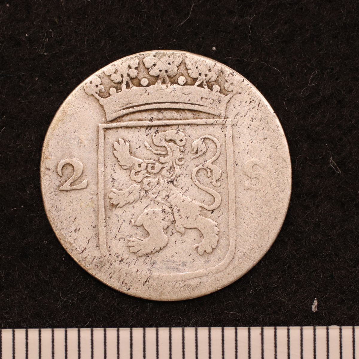 KM#48/オランダ共和国 2 Stuivers銀貨（1768）[3538]コイン_画像2