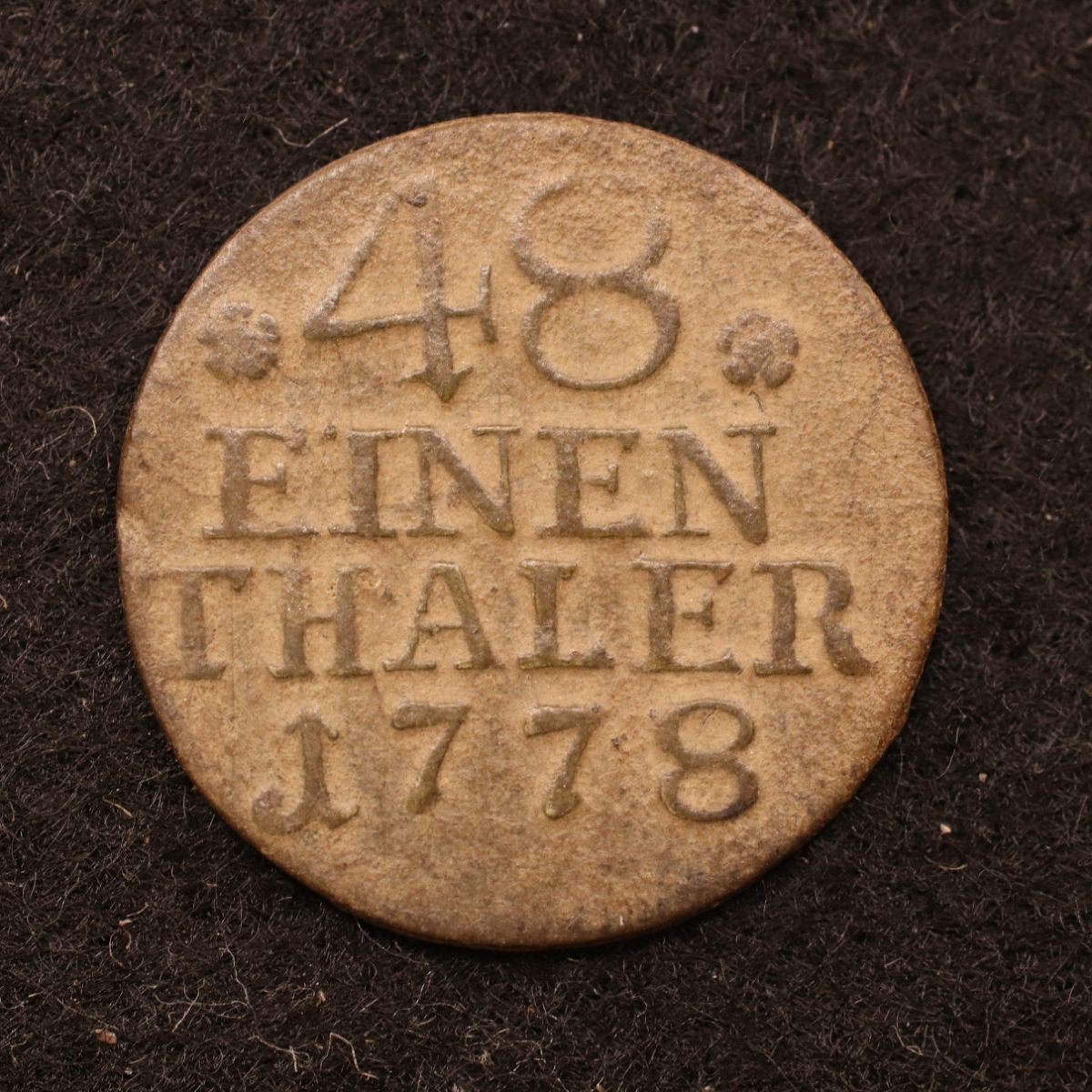 KM#327/ドイツ プロイセン王国　1/48 ターラー銅貨（1778）[3636]コイン_画像1