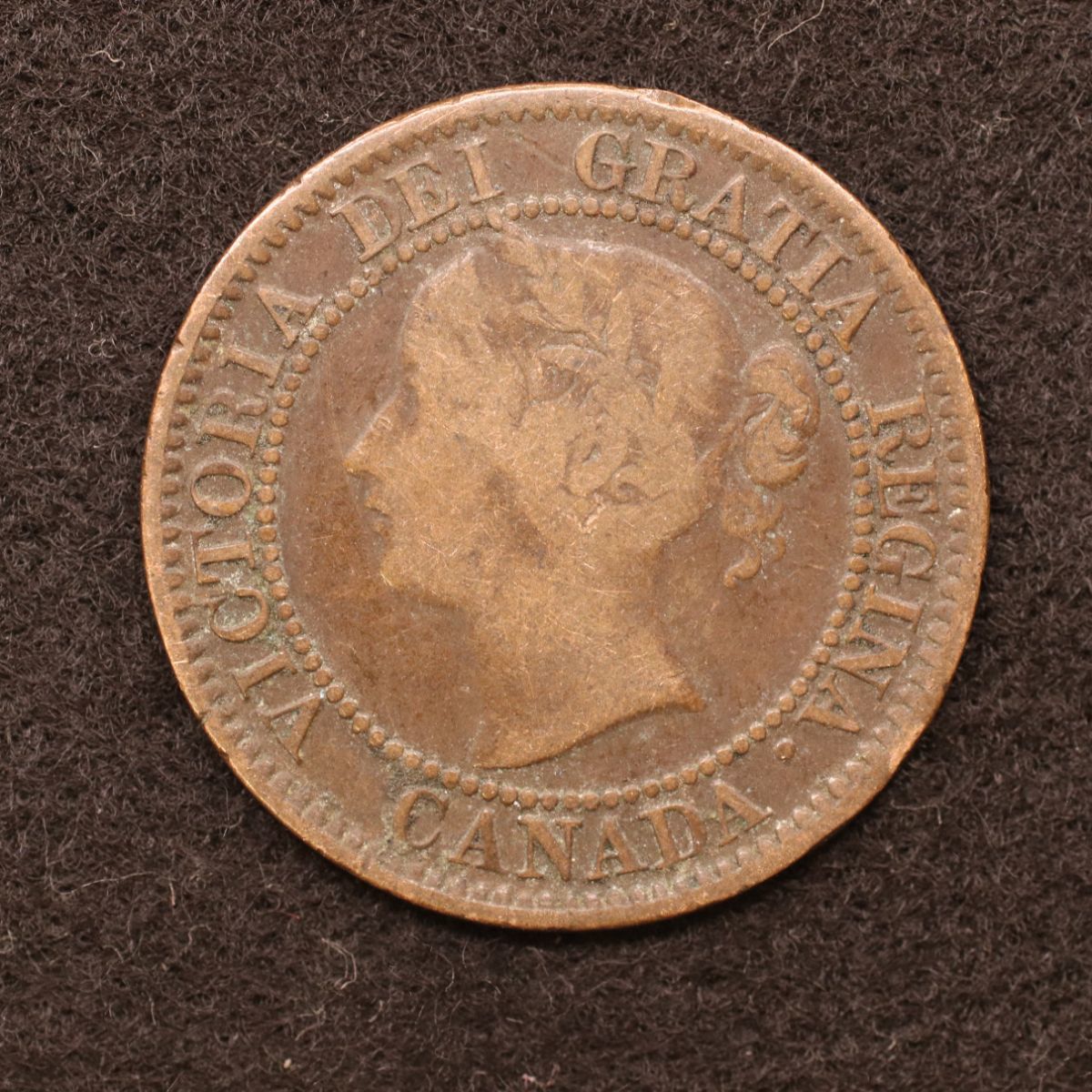 カナダ ヴィクトリア女王 1セント銅貨（1859）[3685]コインの画像1