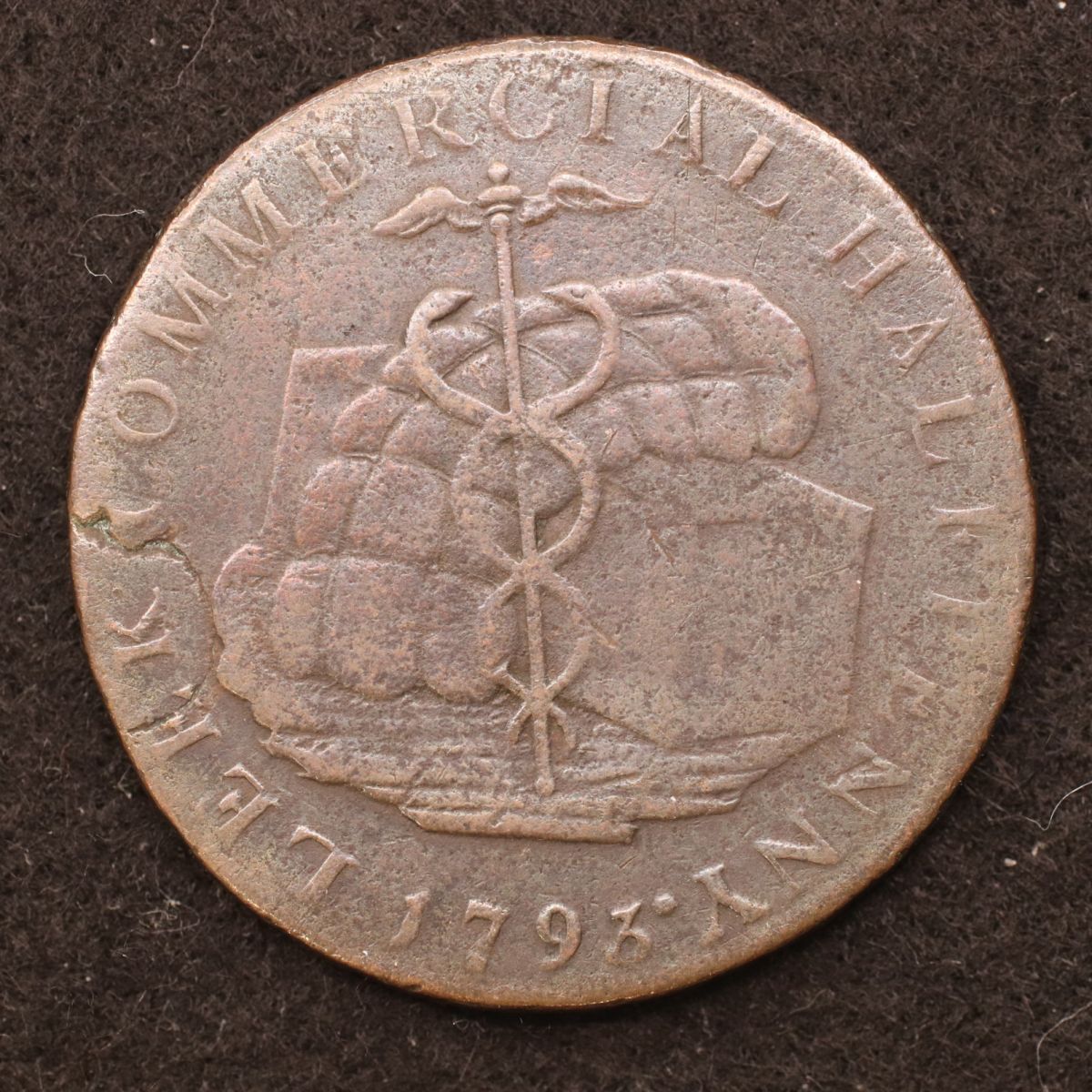 イギリス18世紀地方トークン イングランド 1/2ペニー（1793）[3747]コイン_画像1