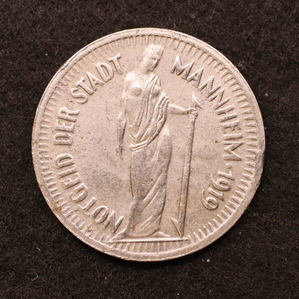 【金属製ノートゲルド】ドイツ 1910-20年台 緊急コイン【44】[E3494]　　_画像1