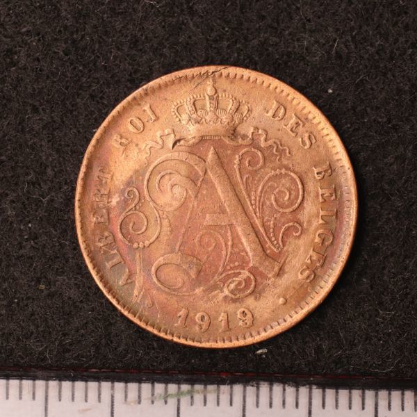 ベルギー 2セント銅貨（1919）[E3062]コインの画像2