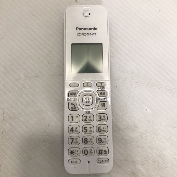 S1-22411T 【動作品】 Panasonic/パナソニック 子機 コードレス電話機 KX-FKD404-W1 増設子機 PNLC1058_画像2