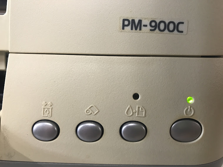 湘/●/EPSON/エプソン/カラリオ/インクジェットプリンター/PM-900C/インクカートリッジセット/IC6CL10/IC1BK10/通電確認済み/湘1.26-31後_画像4