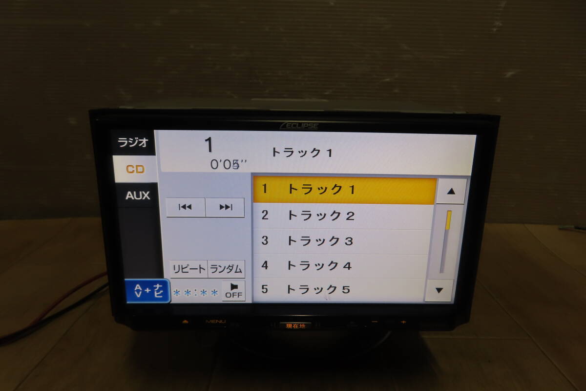 動作保証付★V9779/イクリプス　AVN133MRC　SDナビ　地図2015年　TVワンセグ内蔵　CD再生OK_画像5