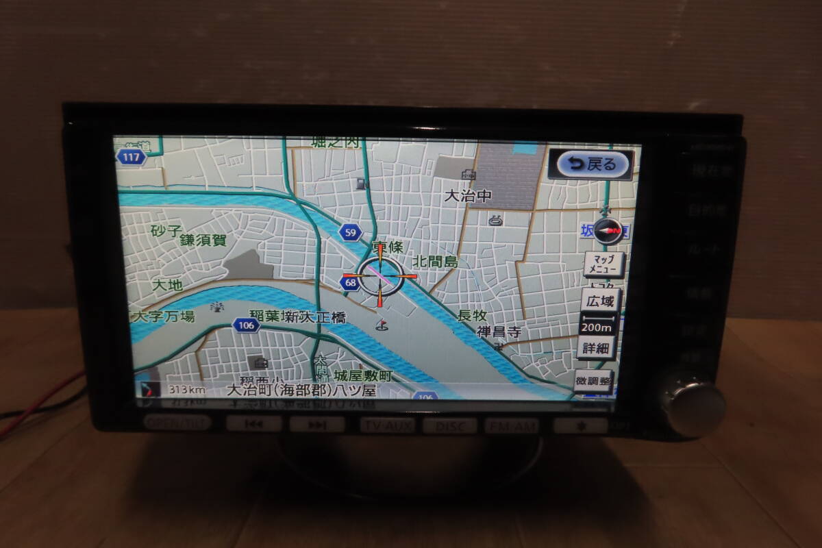 動作保証付★V9805/日産純正　HC309D-W　HDDナビ　地図2011年　地デジフルセグ対応　 CD DVD再生OK_画像1