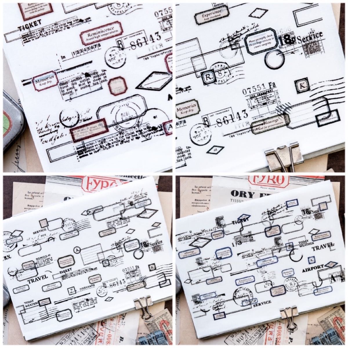 新品　台湾作家　標籖　PET霧面マスキングテープ　マステ　10m