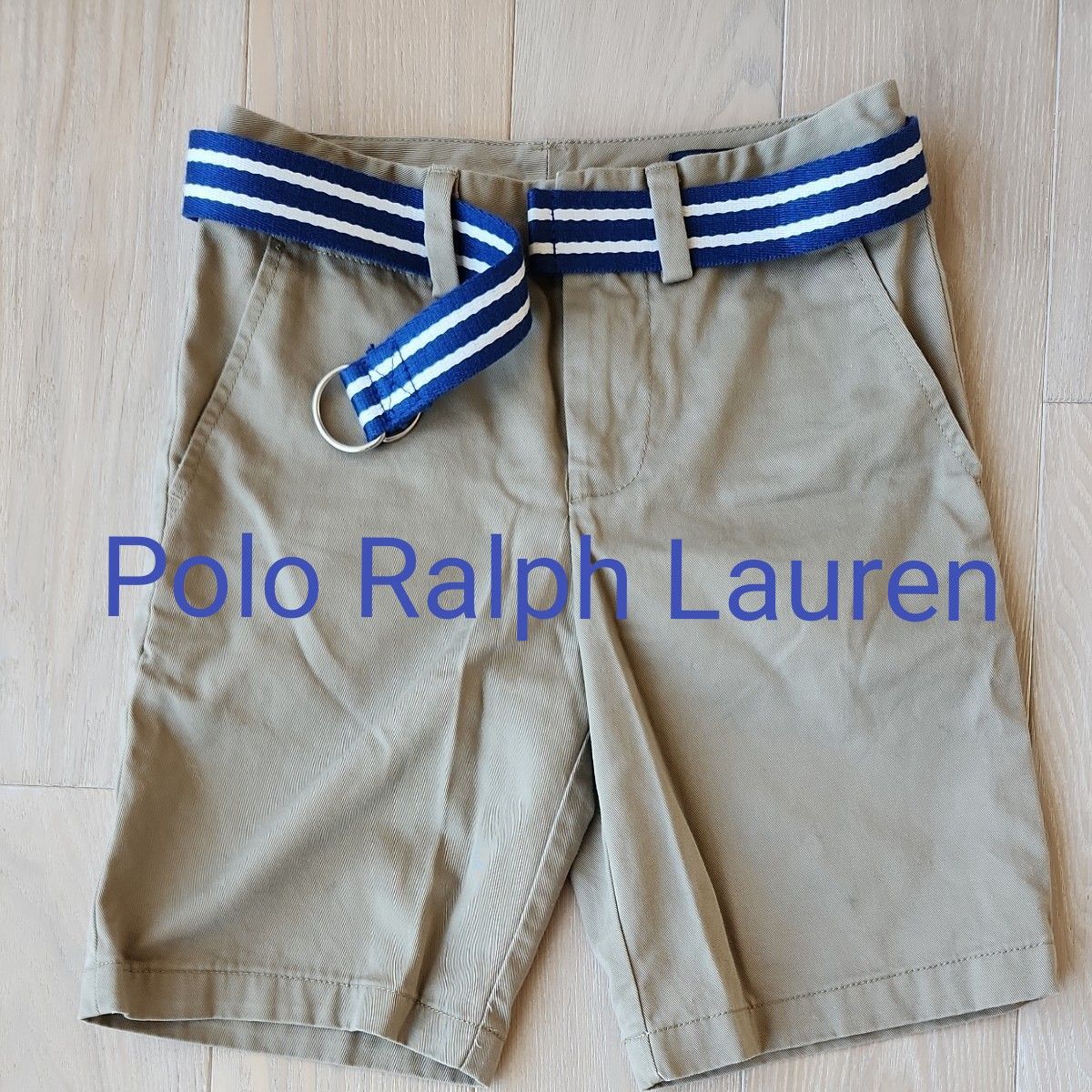 定14300円 美品PoloRalphLauren　ショートパンツ　セレモニー　ラルフ　半ズボン　チノパン　キッズ　ベルトつき